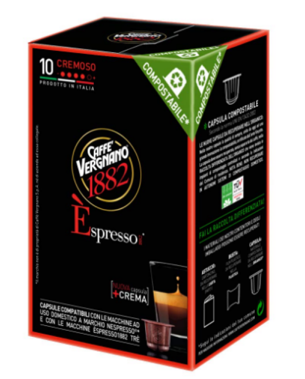 Caffe Vergnano Cremoso Espresso Capsules | Nespresso Compatible |